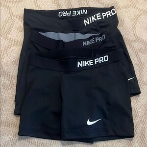 Nike Pro Black Shorts Set